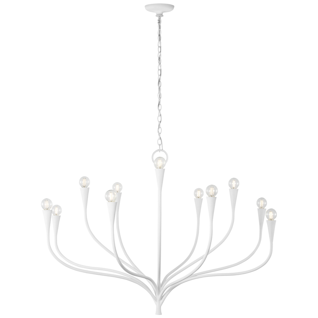 Marini 43" Chandelier | Plaster White