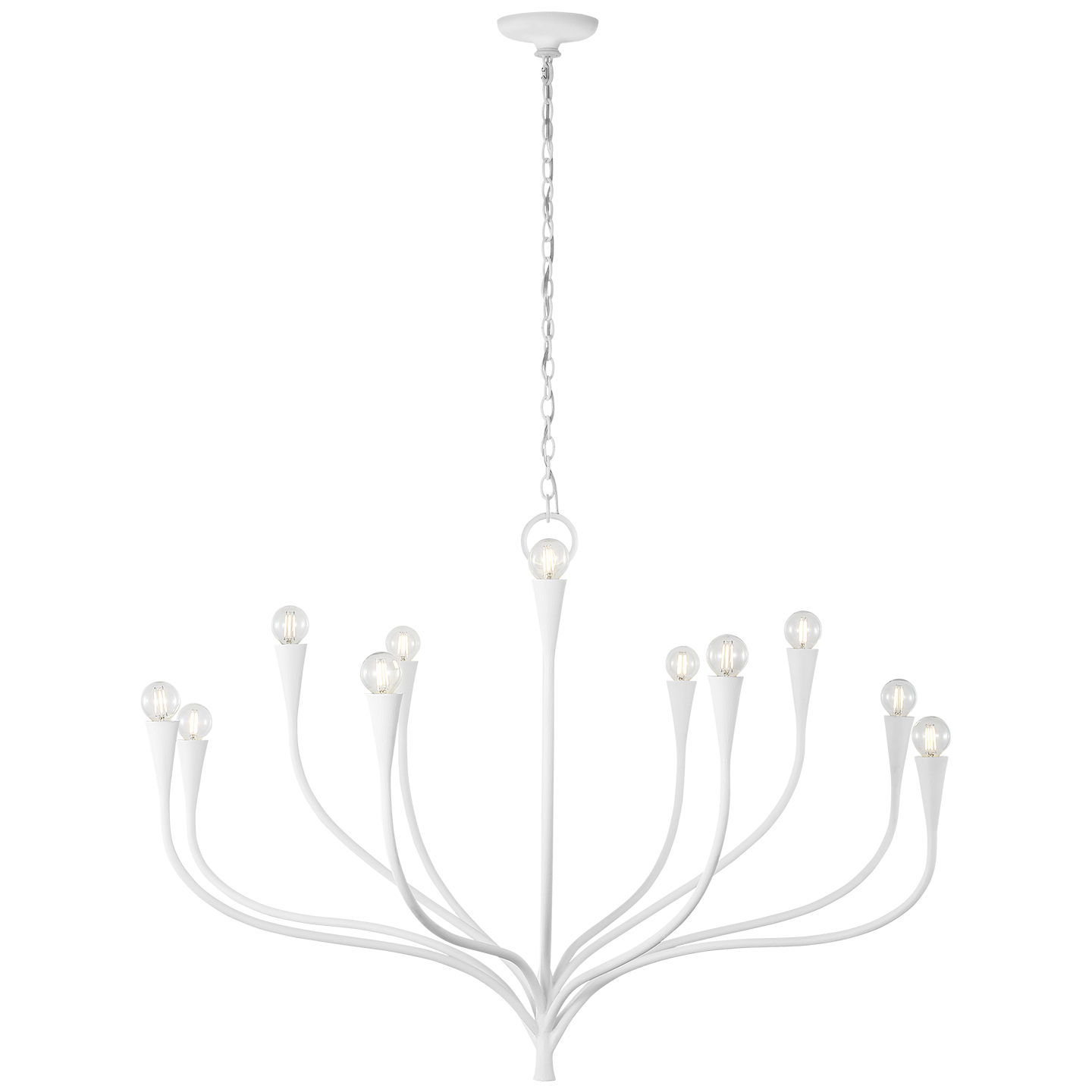 Marini 43" Chandelier | Plaster White