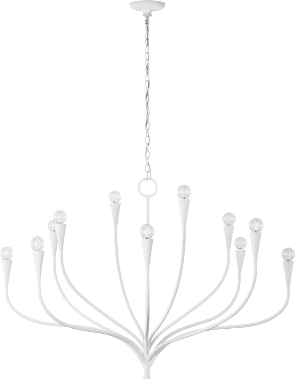 Marini 43" Chandelier | Plaster White