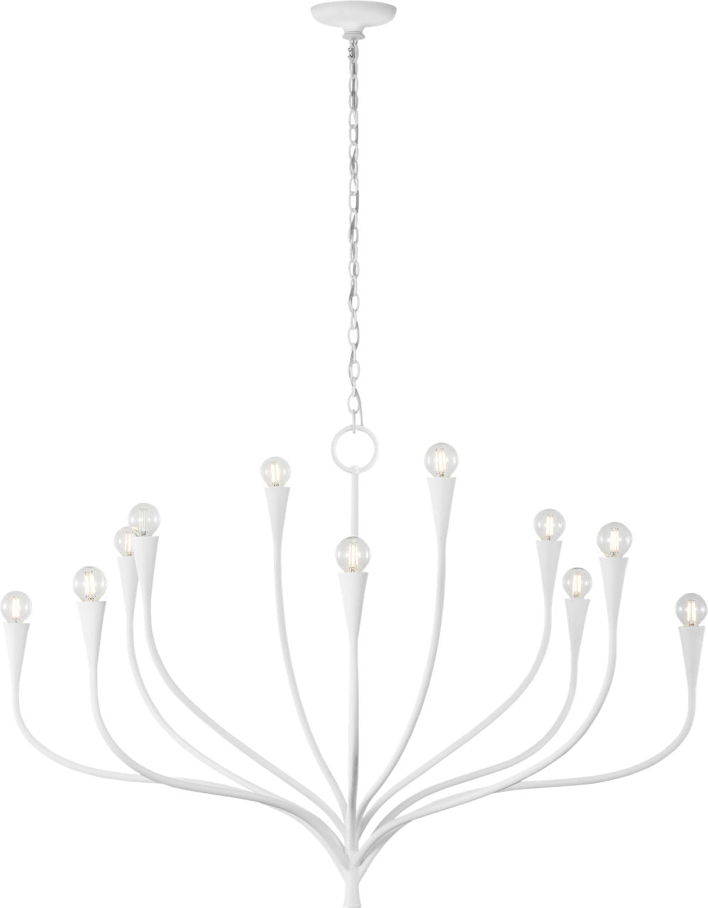 Marini 43" Chandelier | Plaster White