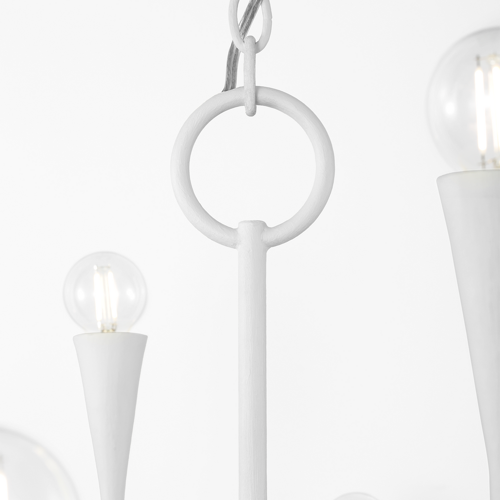 Marini 43" Chandelier | Plaster White