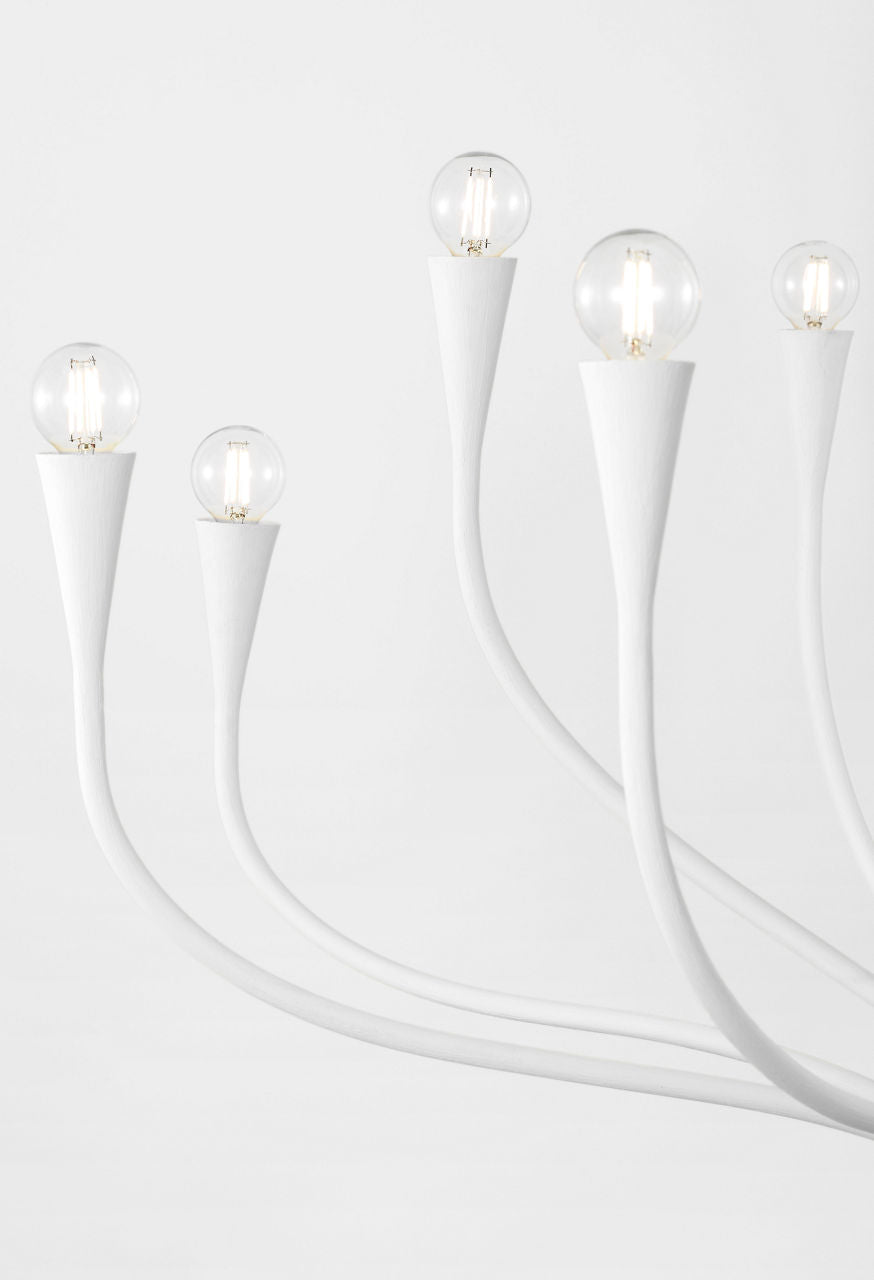 Marini 43" Chandelier | Plaster White