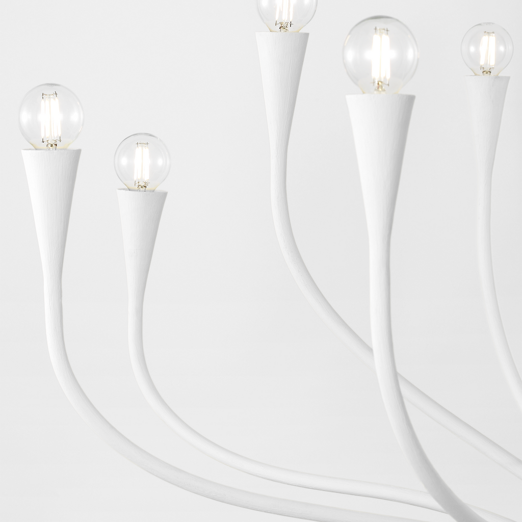 Marini 43" Chandelier | Plaster White