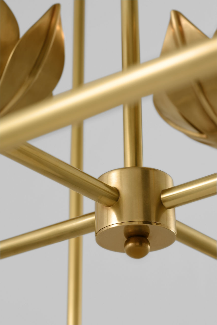 Alberto Medium Open Cage Lantern | Antique-Burnished Brass