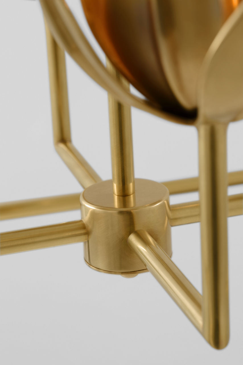 Alberto Medium Open Cage Lantern | Antique-Burnished Brass
