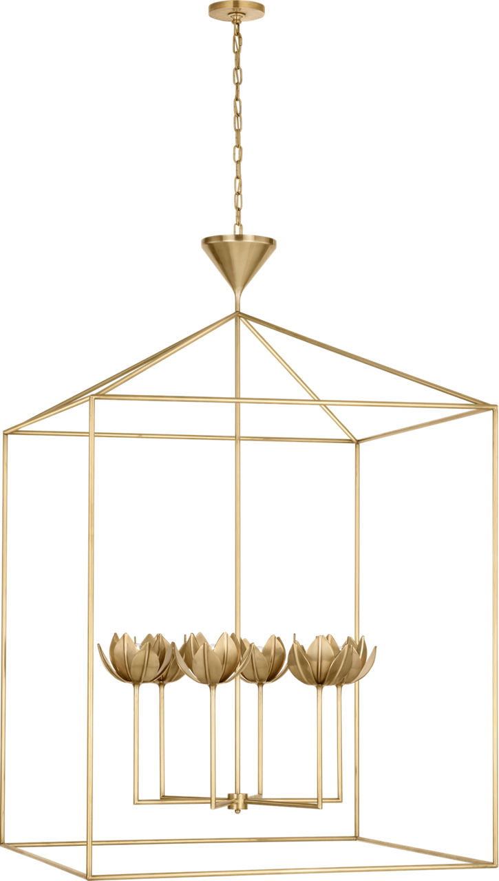 Alberto Grade Open Cage Lantern | Antique-Burnished Brass