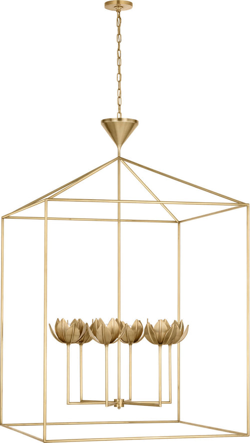 Alberto Grade Open Cage Lantern | Antique-Burnished Brass