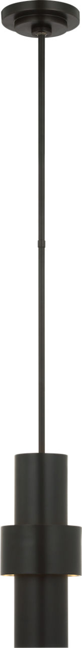 Chalmette 6" Layered Pendant | Aged Iron
