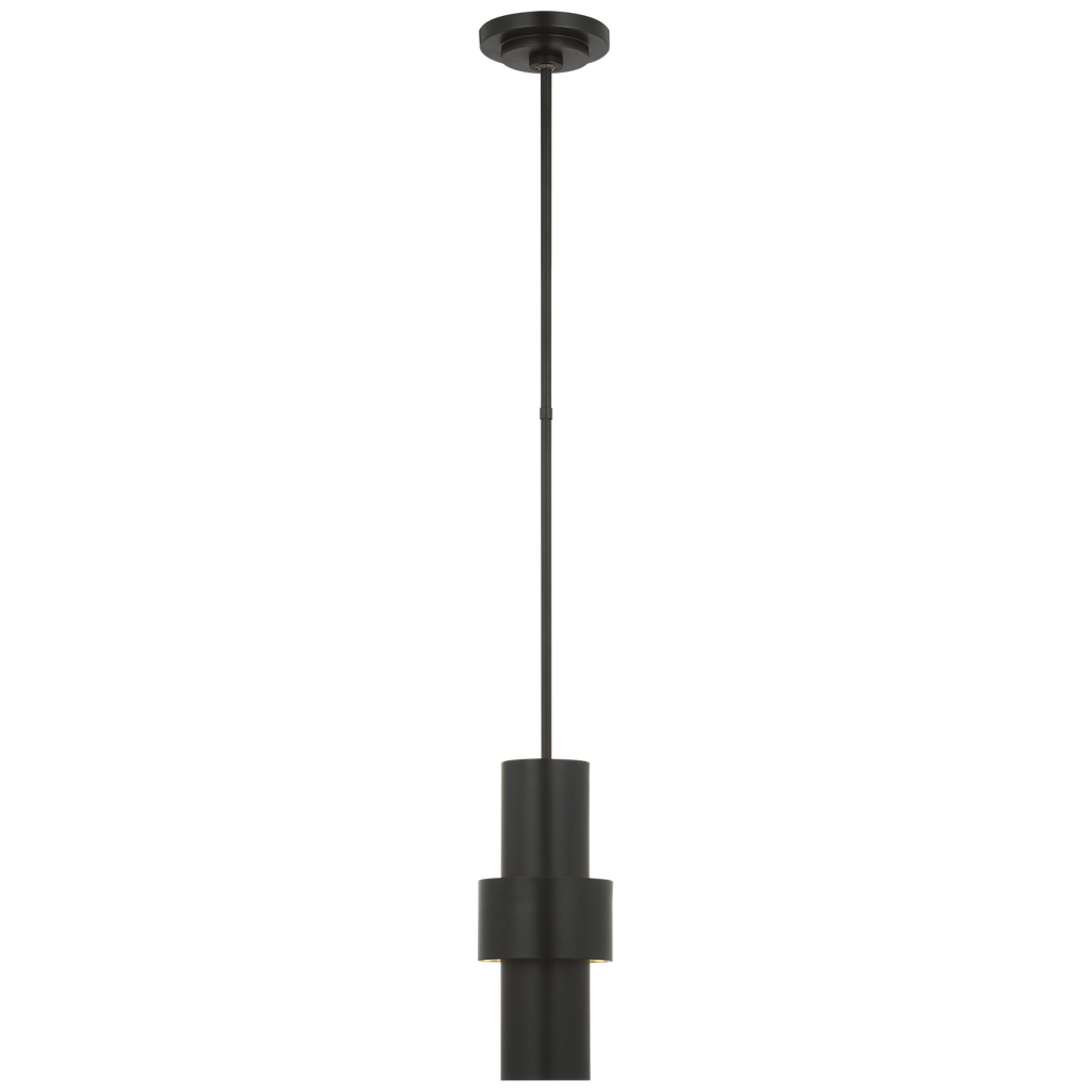 Chalmette 6" Layered Pendant | Aged Iron