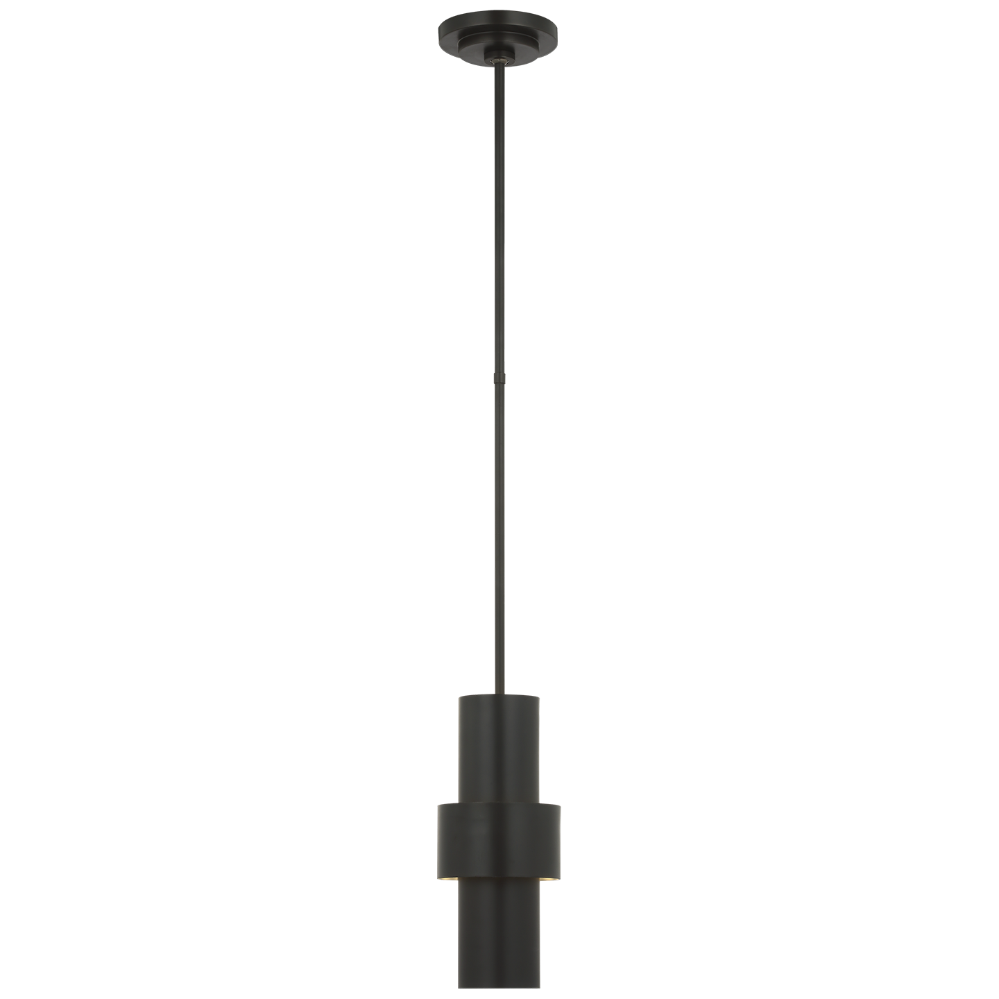 Chalmette 6" Layered Pendant | Aged Iron