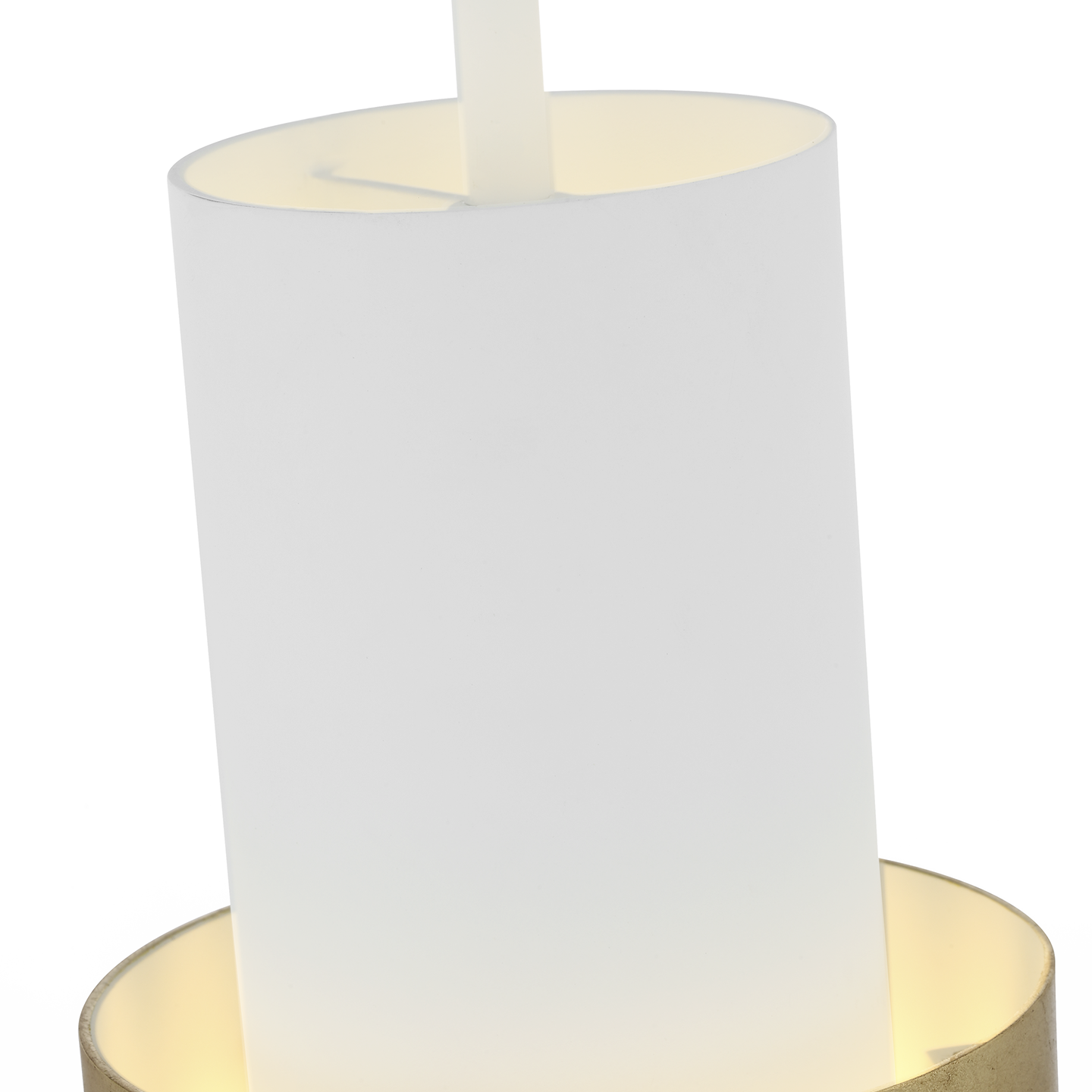 Chalmette 6" Layered Pendant | Plaster White and Gild