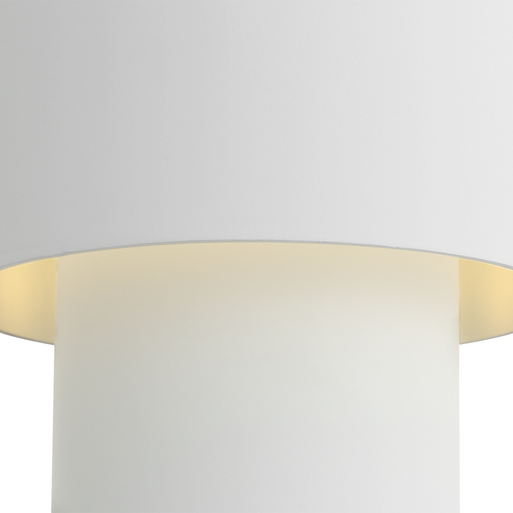 Chalmette 6" Layered Pendant | Plaster White