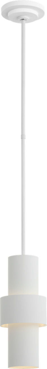Chalmette 6" Layered Pendant | Plaster White