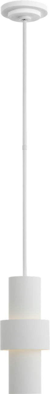 Chalmette 6" Layered Pendant | Plaster White