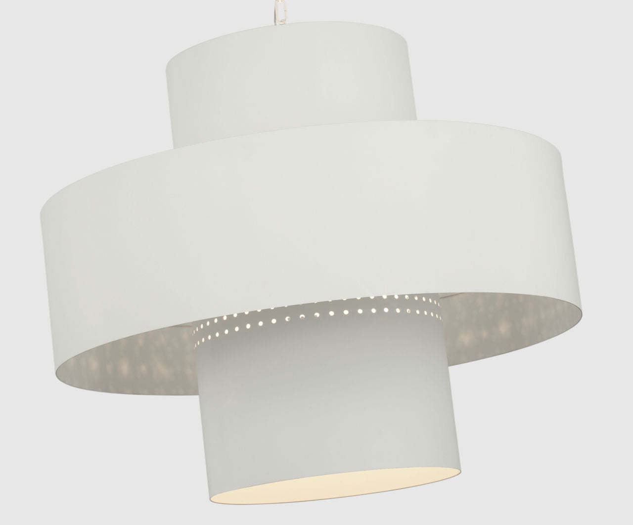 Chalmette 38" Layered Pendant | Plaster White