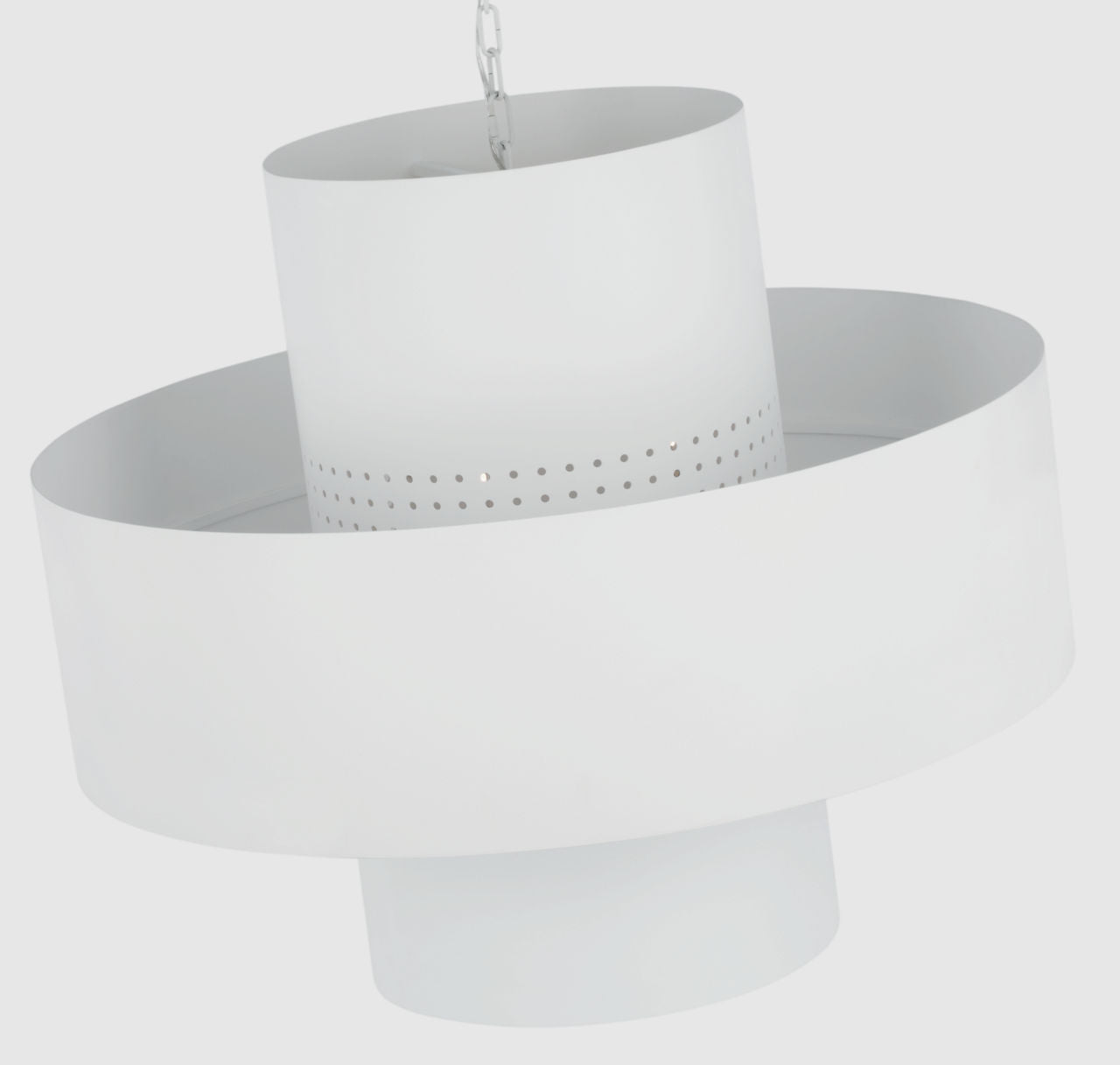 Chalmette 38" Layered Pendant | Plaster White