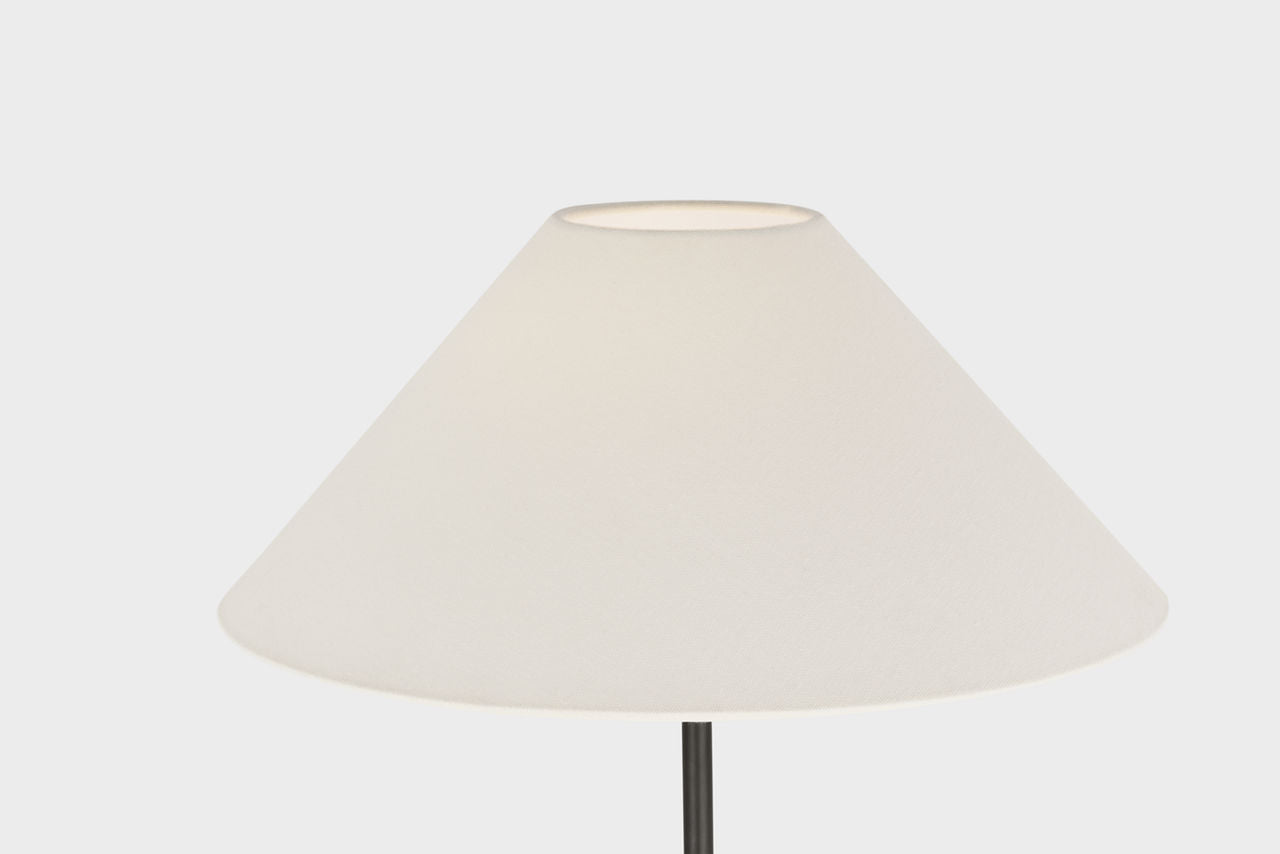 Hackney Cordless Floor Lamp | Bronze | Linen Shade