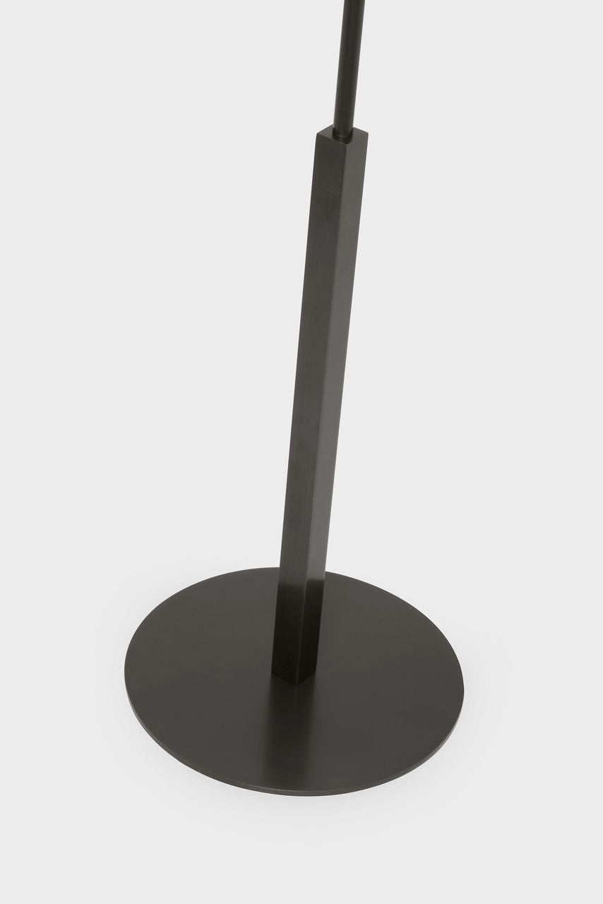 Hackney Floor Lamp | Bronze | Linen Shade