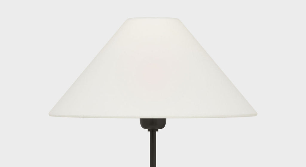 Hackney Floor Lamp | Bronze | Linen Shade