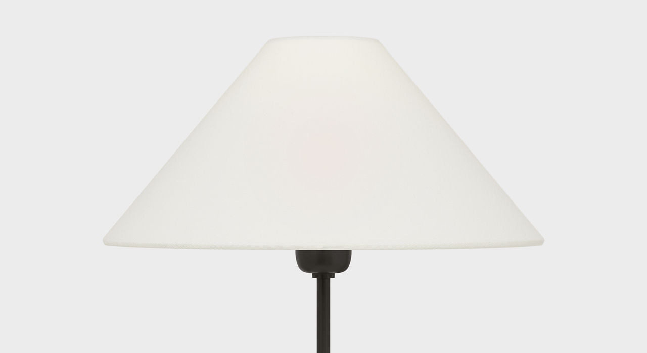 Hackney Floor Lamp | Bronze | Linen Shade