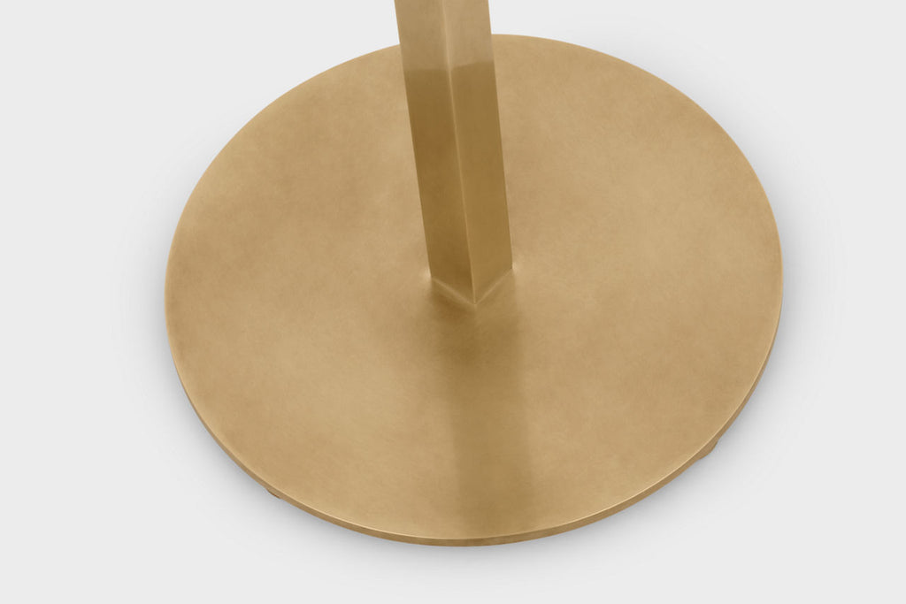 Hackney Cordless Floor Lamp | Hand-Rubbed Antique Brass | Linen Shade