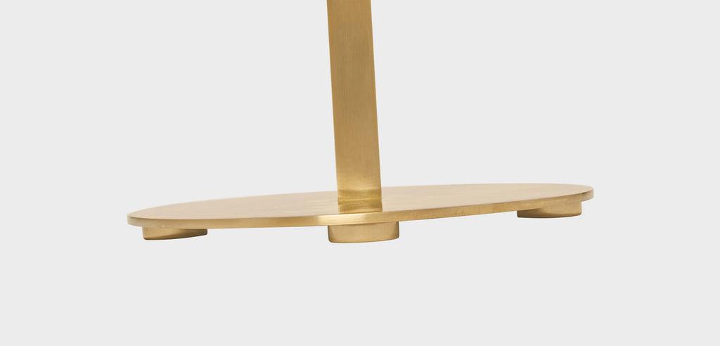 Hackney Floor Lamp | Hand-Rubbed Antique Brass | Linen Shade
