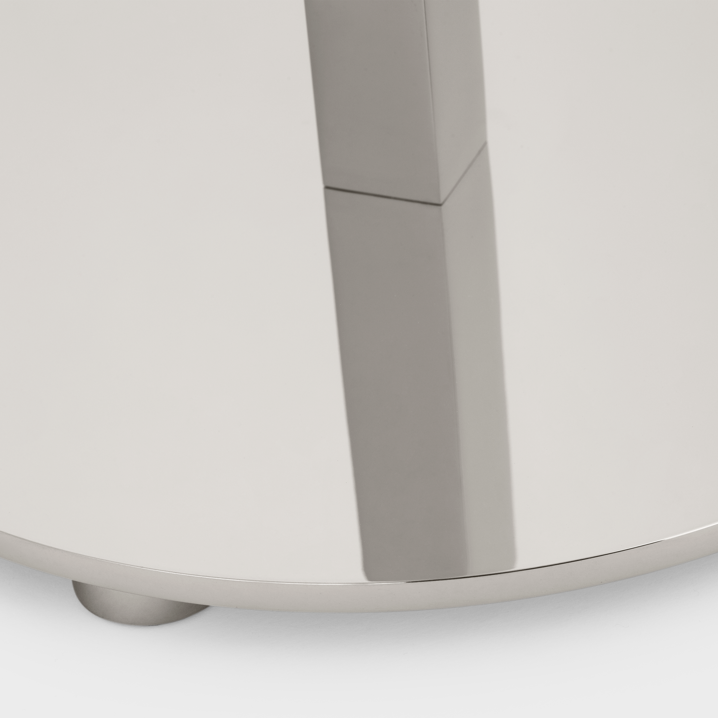 Hackney Cordless Floor Lamp | Polished Nickel | Linen Shade