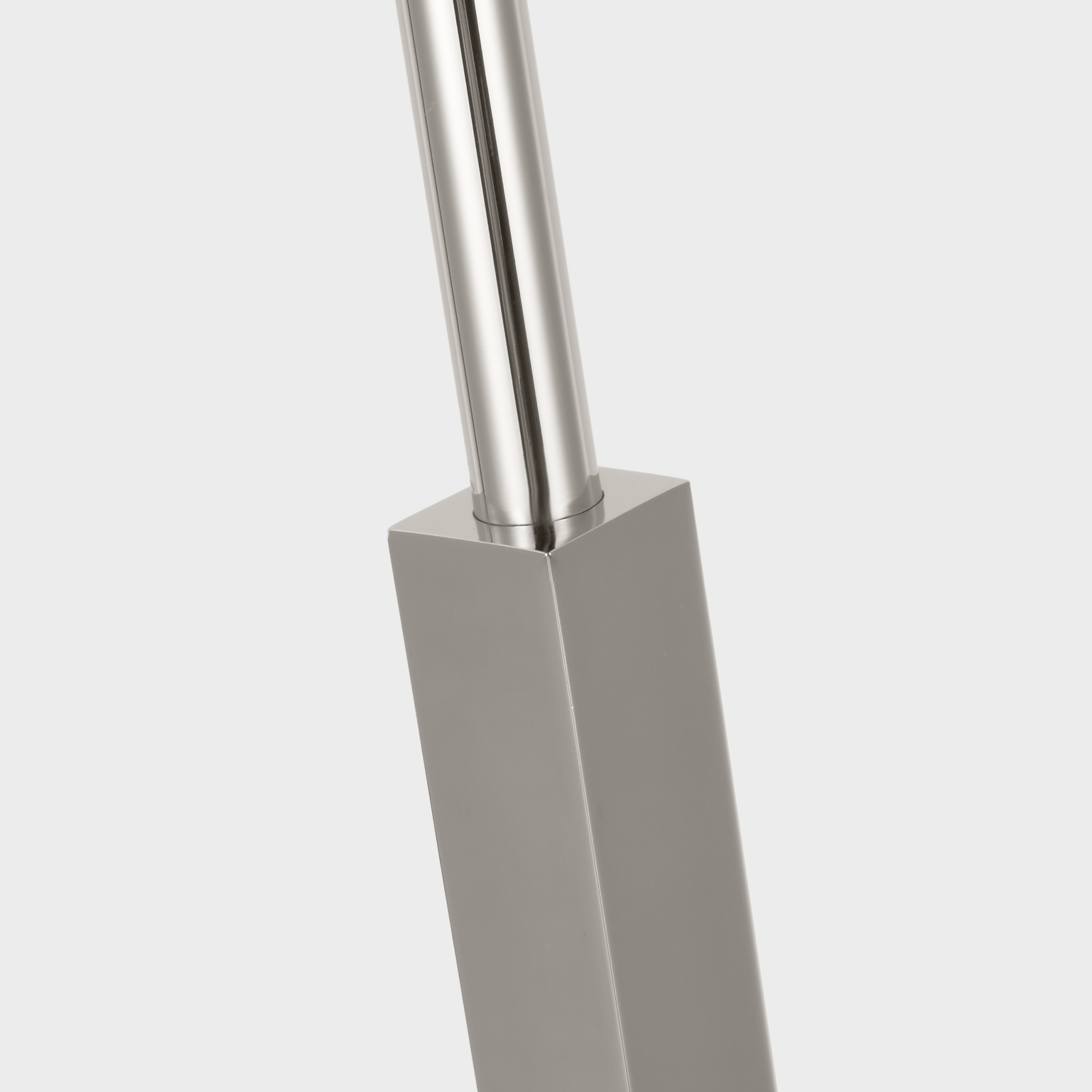 Hackney Cordless Floor Lamp | Polished Nickel | Linen Shade
