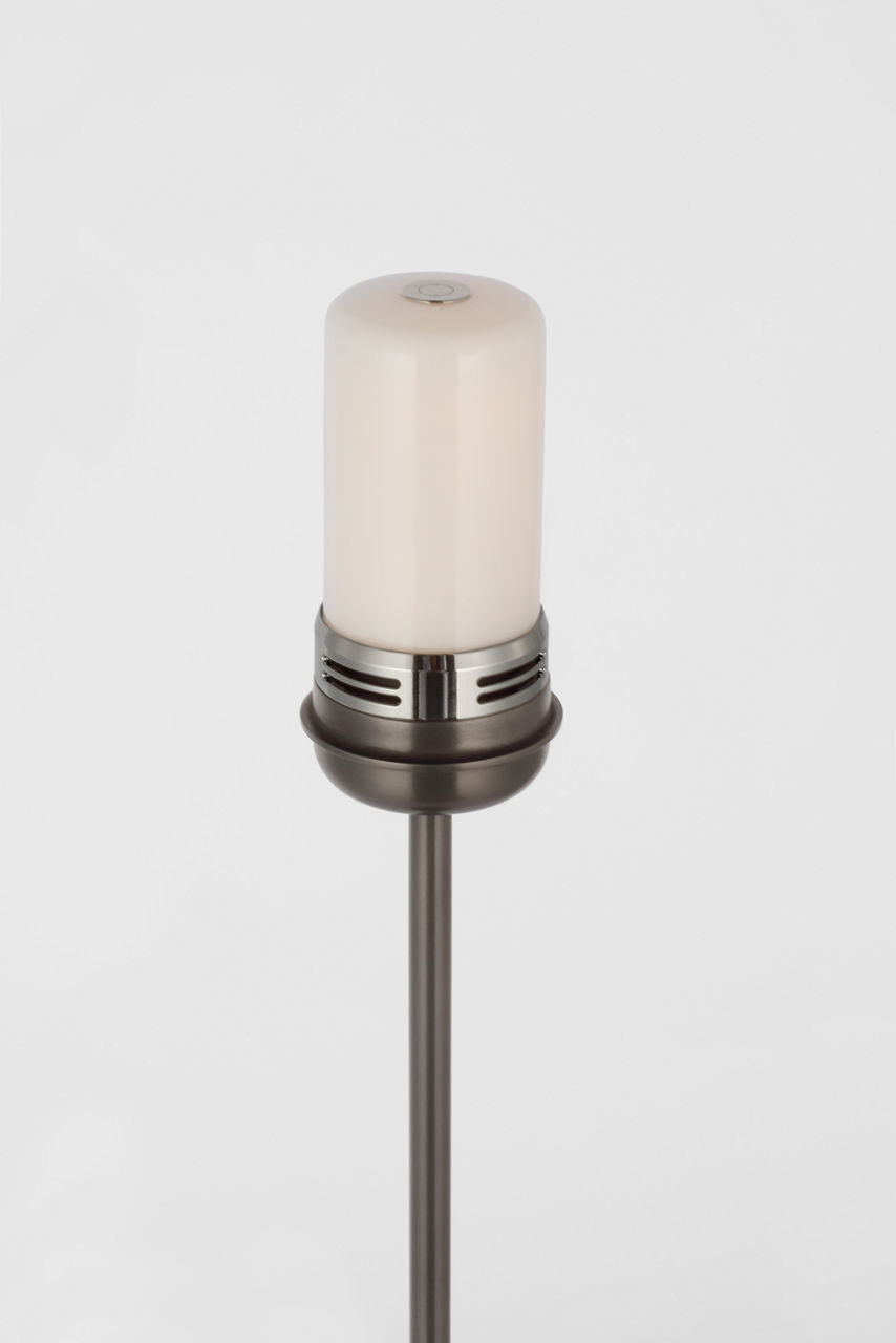 Hackney 24" Cordless Buffet Lamp | Bronze | Linen Shade