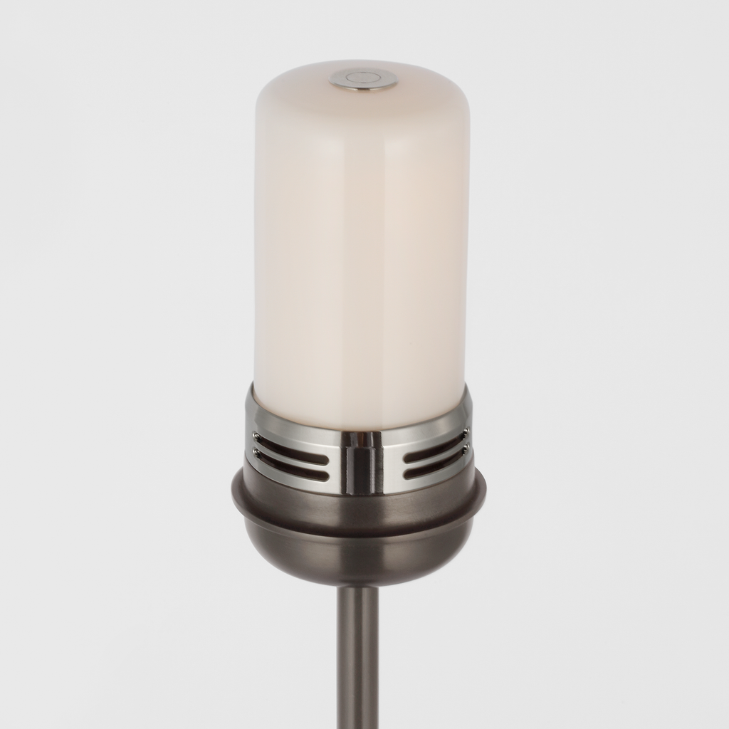 Hackney 24" Cordless Buffet Lamp | Bronze | Linen Shade