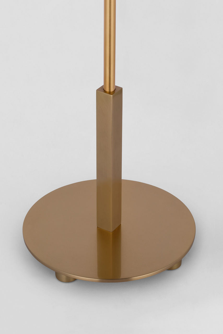 Hackney 24" Cordless Buffet Lamp | Hand-Rubbed Antique Brass | Linen Shade