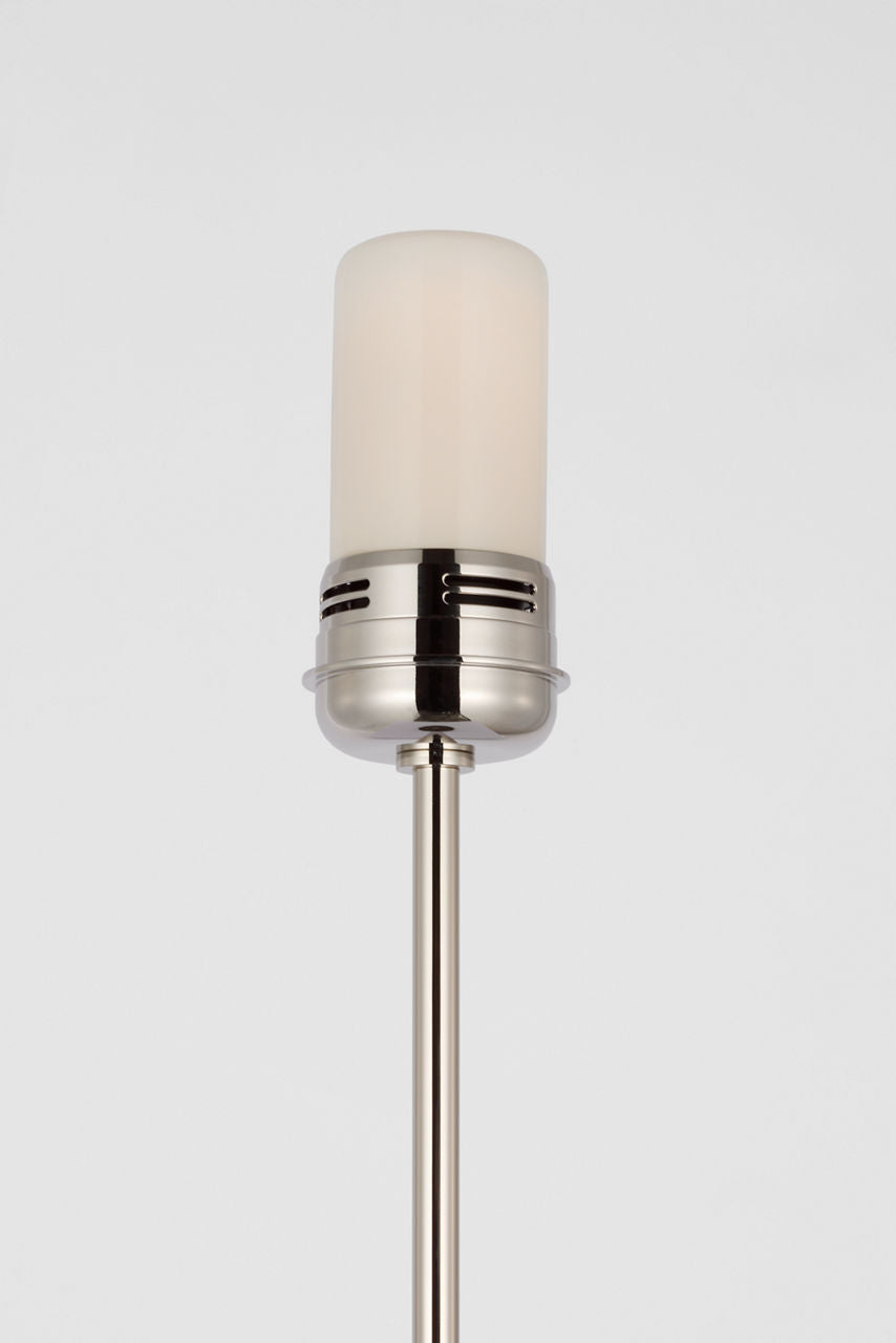 Hackney 24" Cordless Buffet Lamp | Polished Nickel | Linen Shade