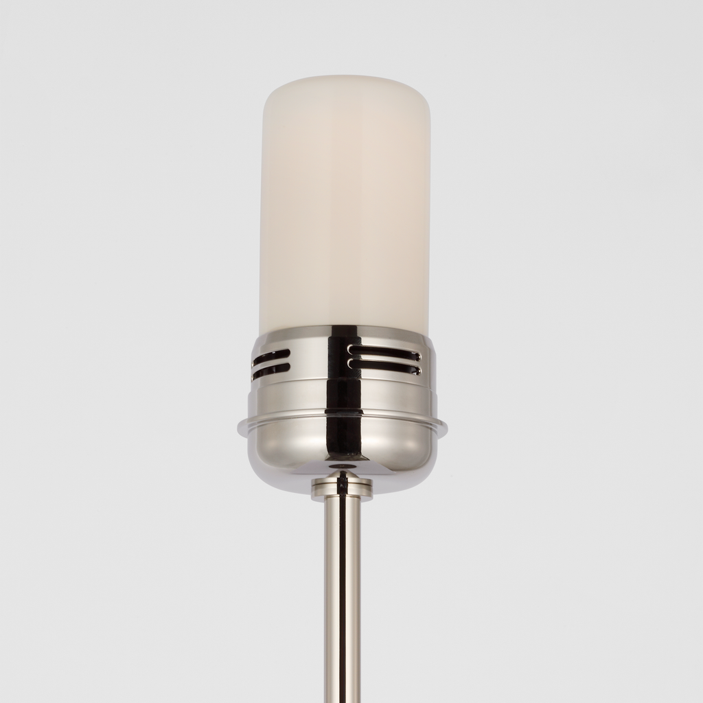 Hackney 24" Cordless Buffet Lamp | Polished Nickel | Linen Shade