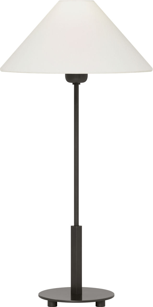 Hackney Table Lamp | Bronze | Linen Shade