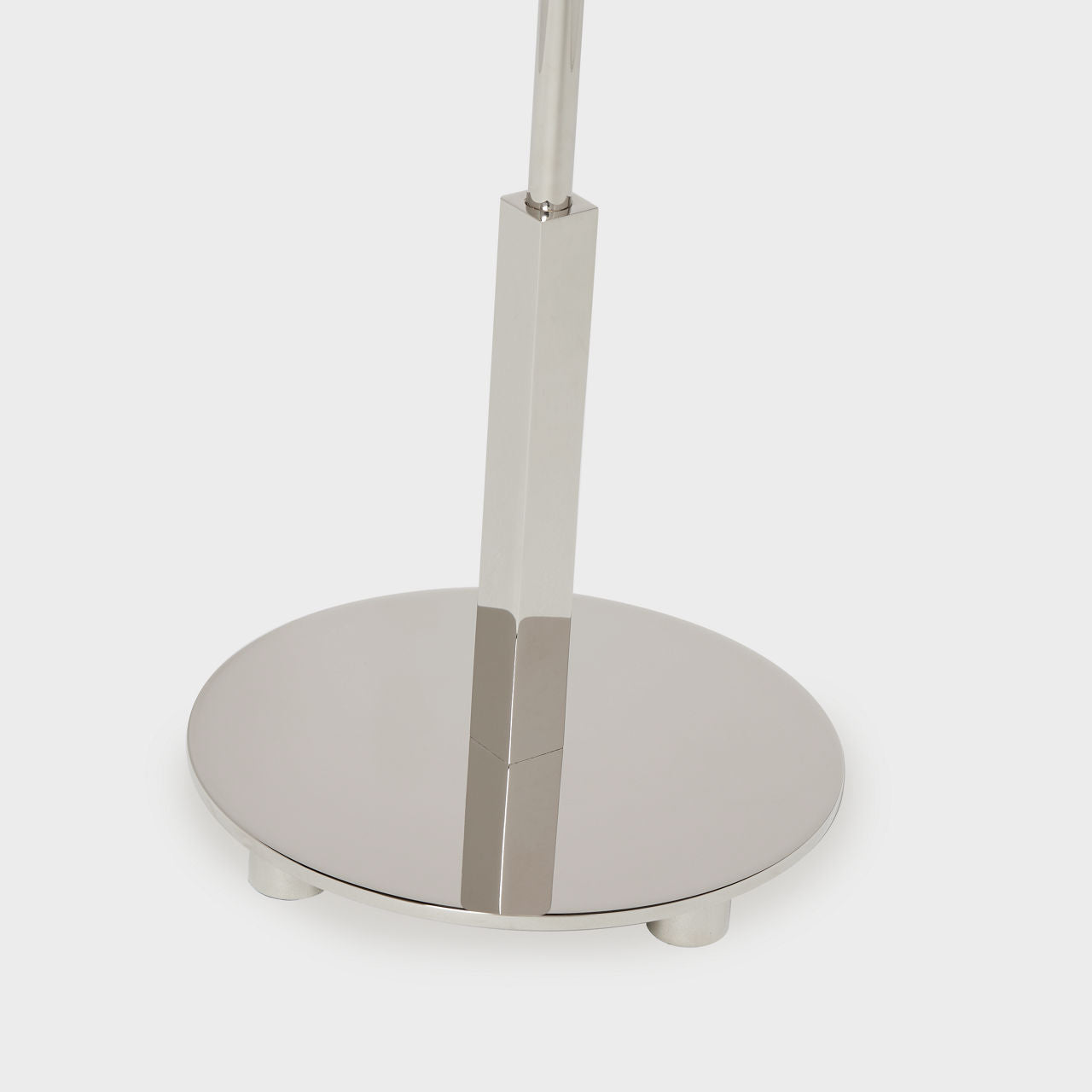 Hackney Table Lamp | Polished Nickel | Linen Shade