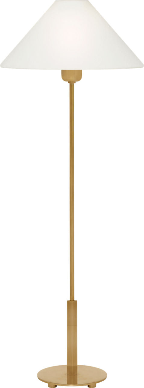 Hackney Buffet Lamp | Hand-Rubbed Antique Brass | Linen Shade