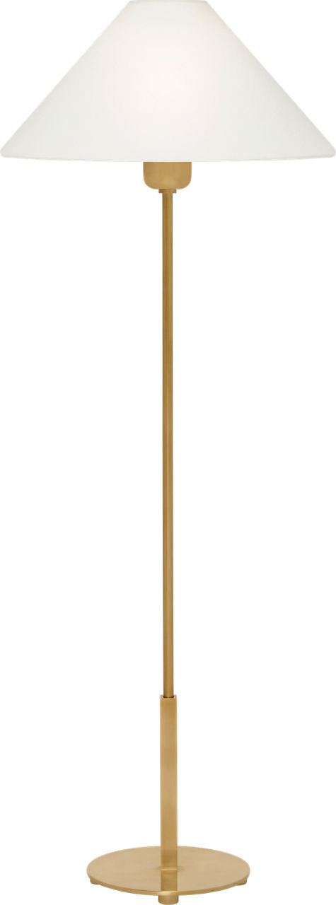 Hackney Buffet Lamp | Hand-Rubbed Antique Brass | Linen Shade