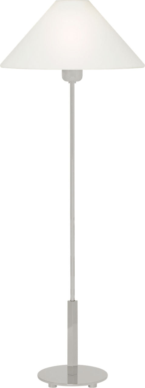 Hackney Buffet Lamp | Polished Nickel | Linen Shade
