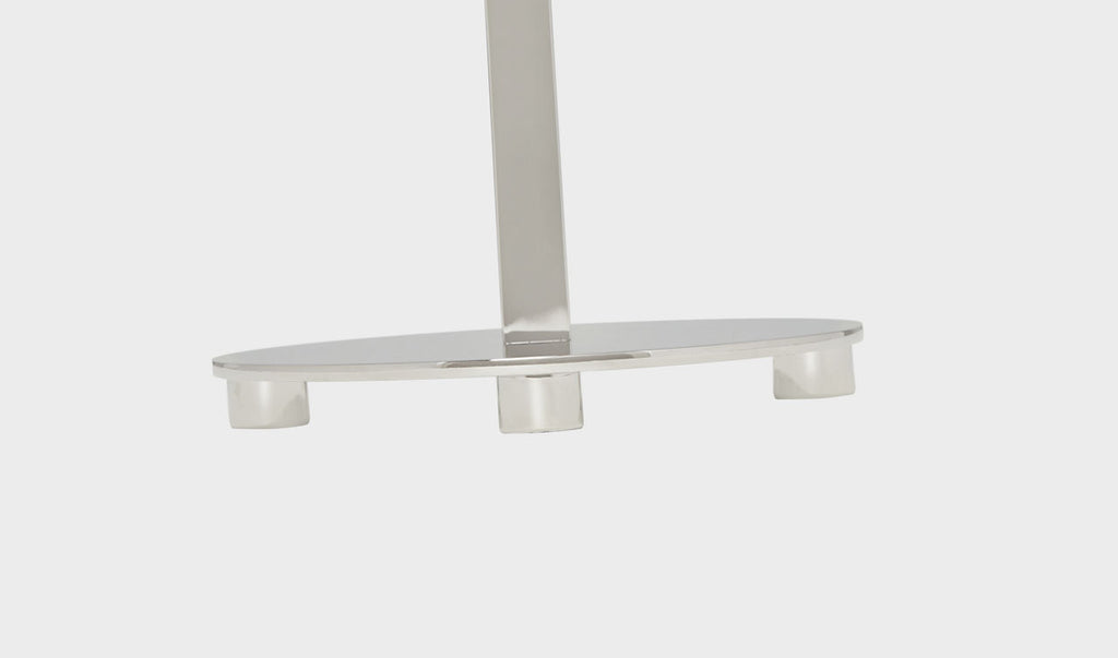 Hackney Buffet Lamp | Polished Nickel | Linen Shade
