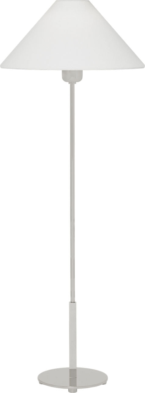 Hackney Table Lamp | Polished Nickel | Linen Shade