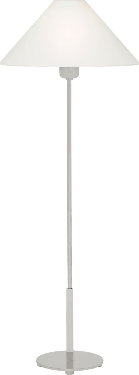 Hackney Buffet Lamp | Polished Nickel | Linen Shade