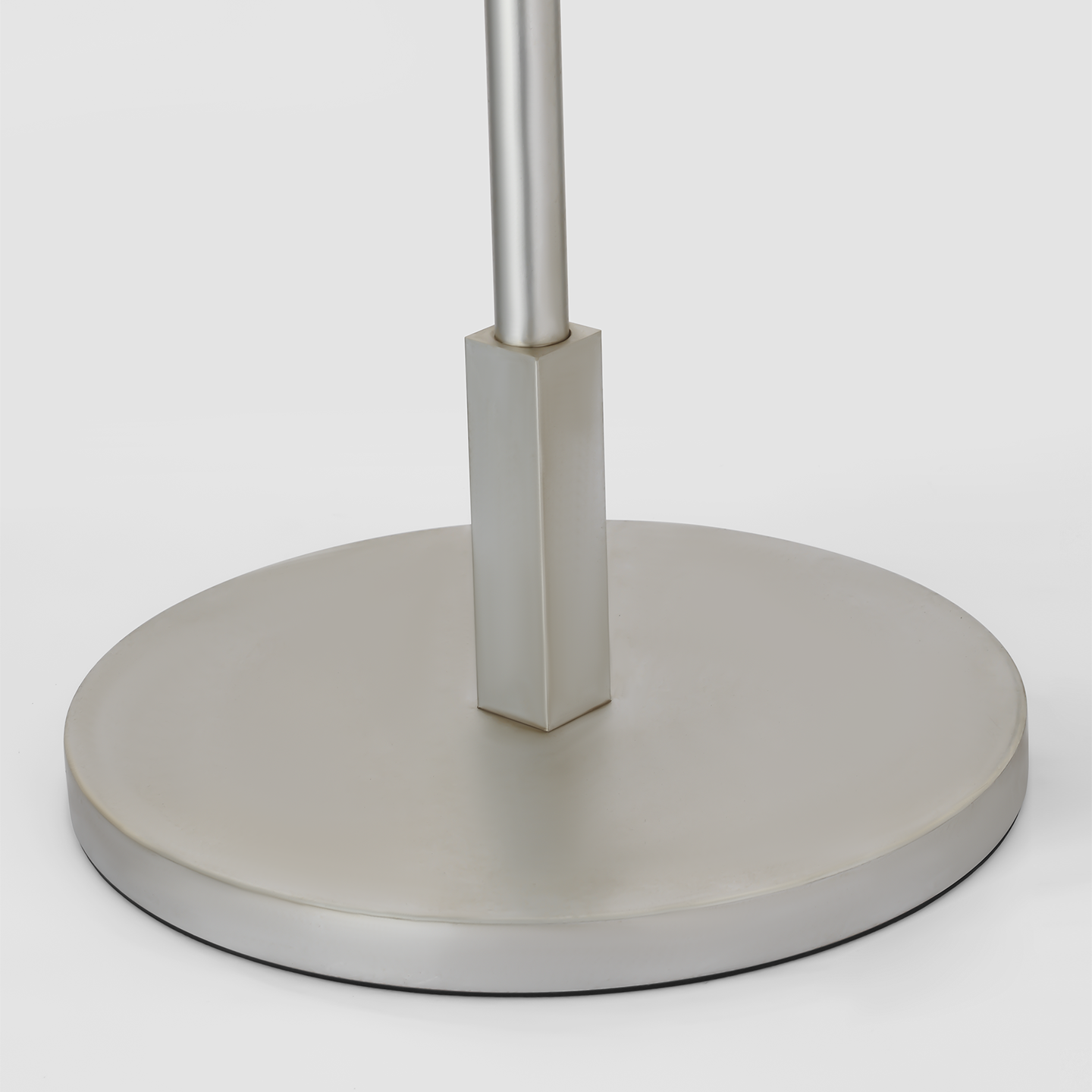 Walker 58" Cordless Floor Lamp | Burnished Silver Leaf | Linen Shade