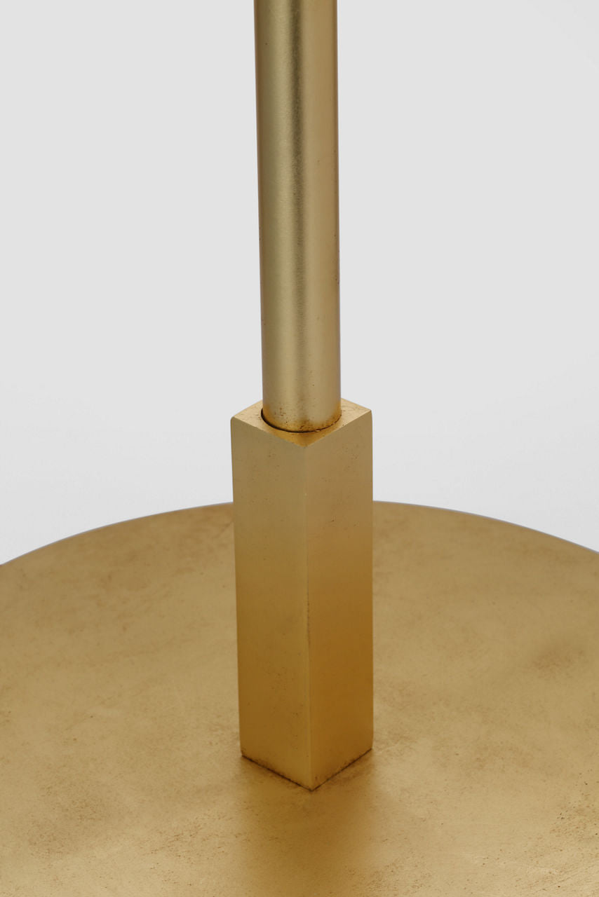 Walker 58" Cordless Floor Lamp | Gild | Linen Shade | Black Linen Trim