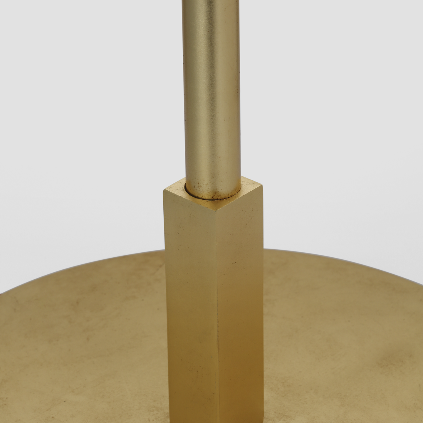 Walker 58" Cordless Floor Lamp | Gild | Linen Shade | Black Linen Trim