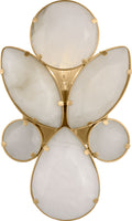 Lloyd Small Jeweled Sconce | Soft Brass | Alabaster