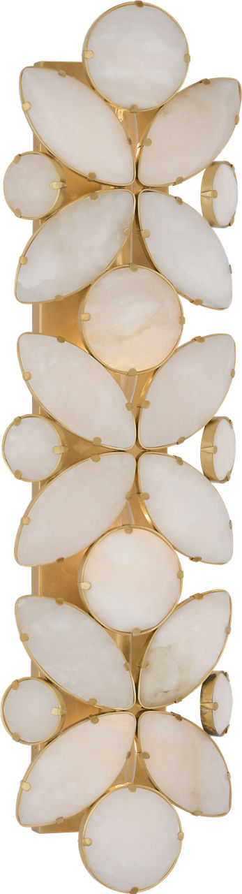 Lloyd 26" Sconce | Soft Brass | Alabaster