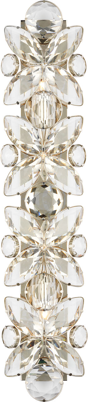 Lloyd 33" Sconce | Polished Nickel | Crystal