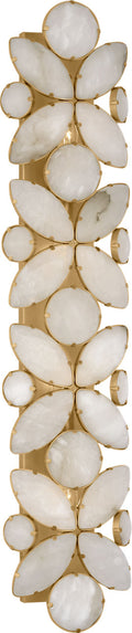 Lloyd 33" Sconce | Soft Brass | Alabaster