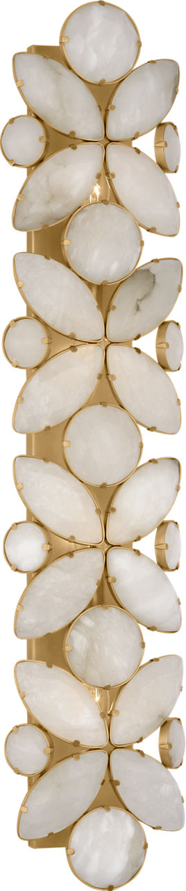 Lloyd 33" Sconce | Soft Brass | Alabaster