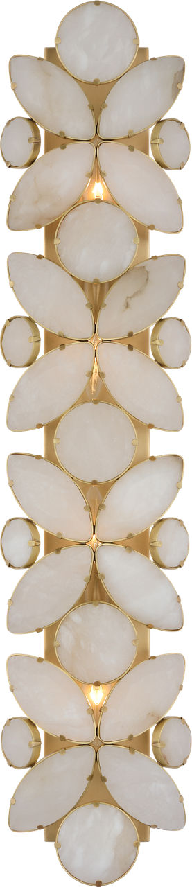 Lloyd 33" Sconce | Soft Brass | Alabaster